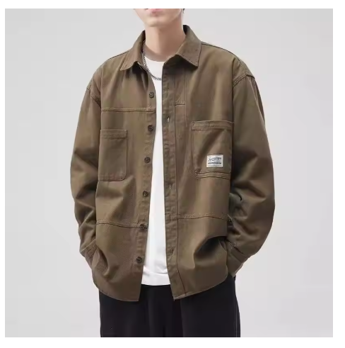 Men's Vintage Cotton Cardigan for Spring and Fall